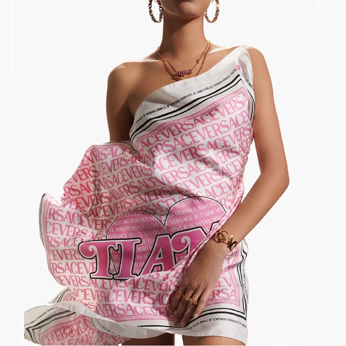 ヴェルサーチェレディースイエローゴールドネックレスc790