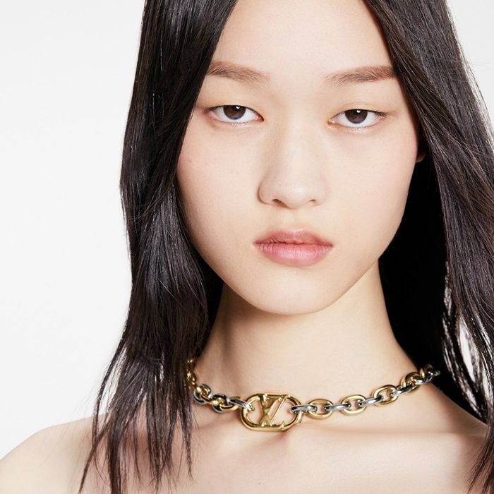 ルイヴィトンレディースイエローゴールドネックレスc803