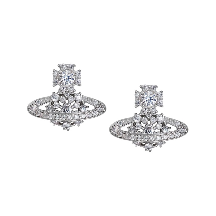 ヴィヴィアンウエストウッドレディースホワイトゴールドピアスc806