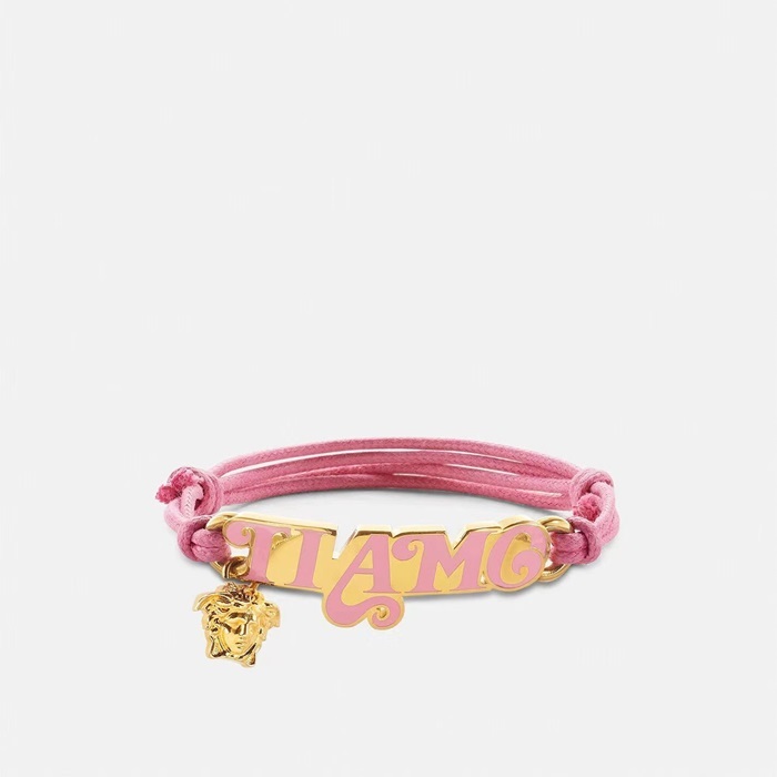 ヴェルサーチェレディースイエローゴールドブレスレットc851