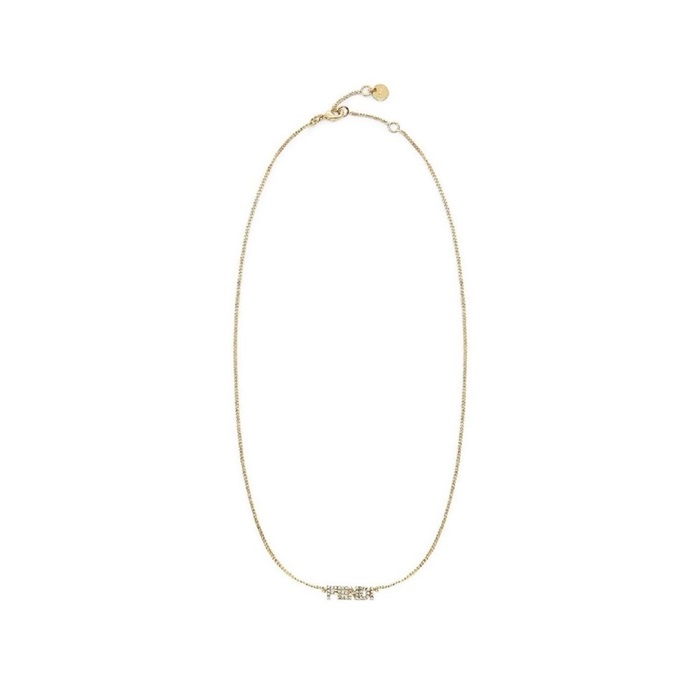 ェンディレディースイエローゴールドネックレス-c867