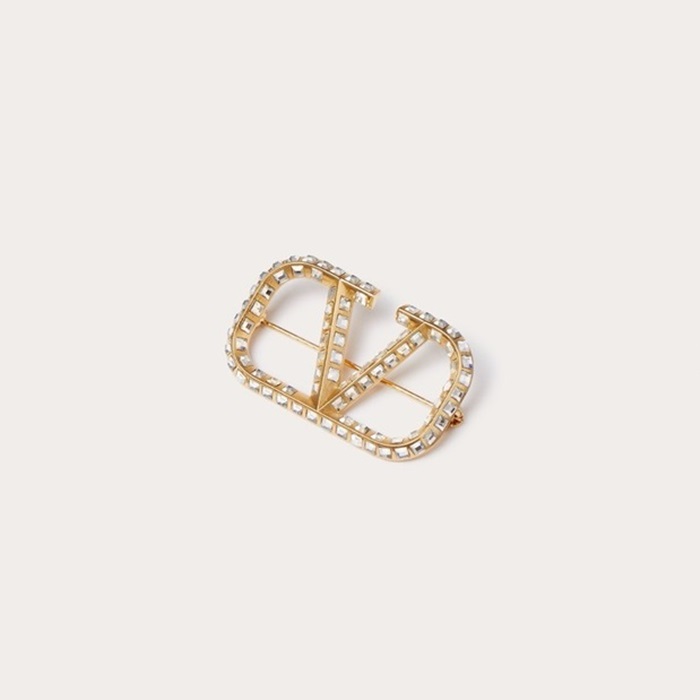 ヴァレンティノレディースゴールドブローチc889