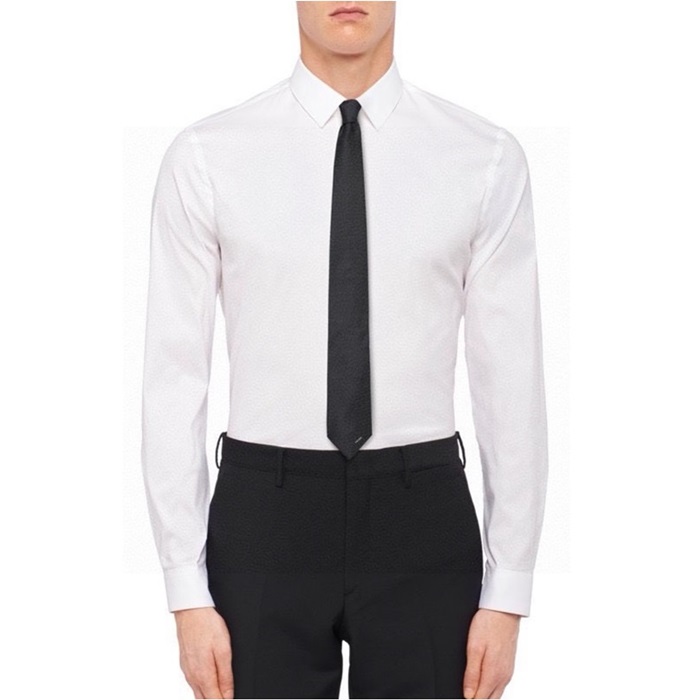 プラダメンズネイビーネクタイc890