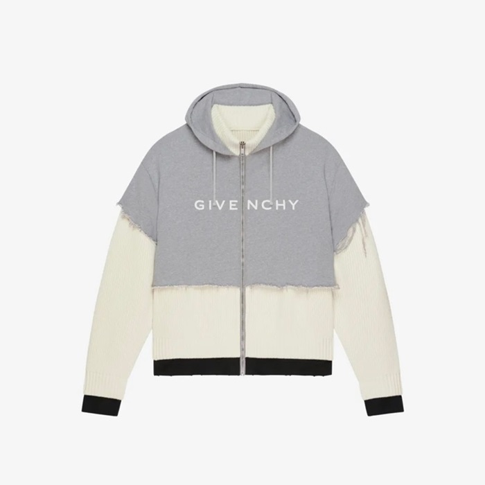 ジバンシィメンズグレーフーディa21