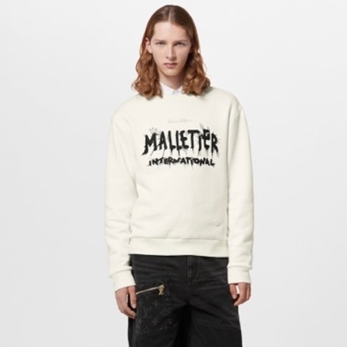 ルイヴィトンメンズホワイトスウェットシャツa34