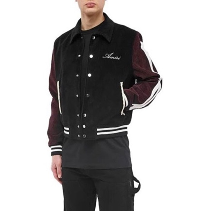 アミリメンズカジュアルブラックジャケットa36