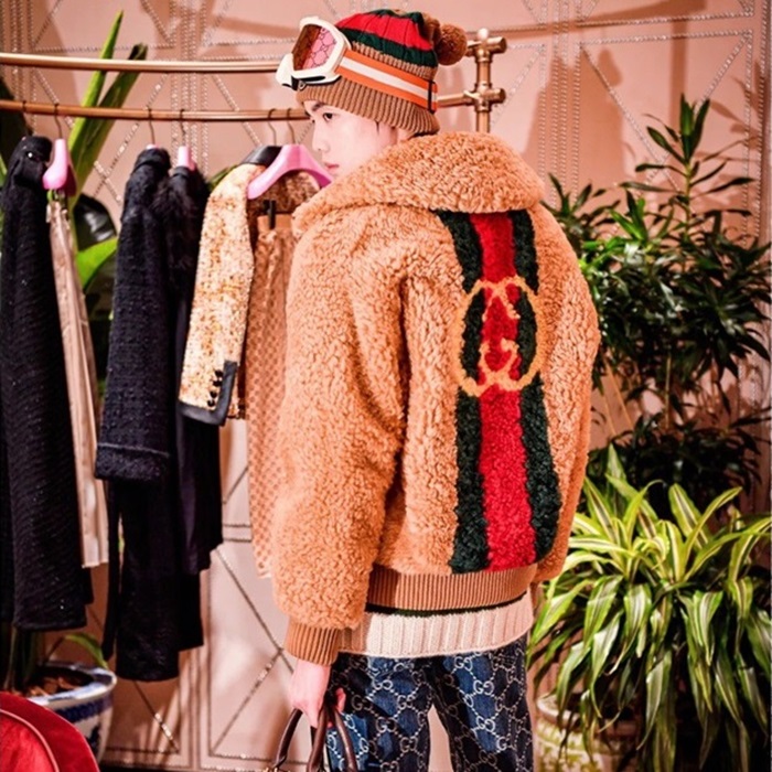 グッチメンズキャメルジャケットa46