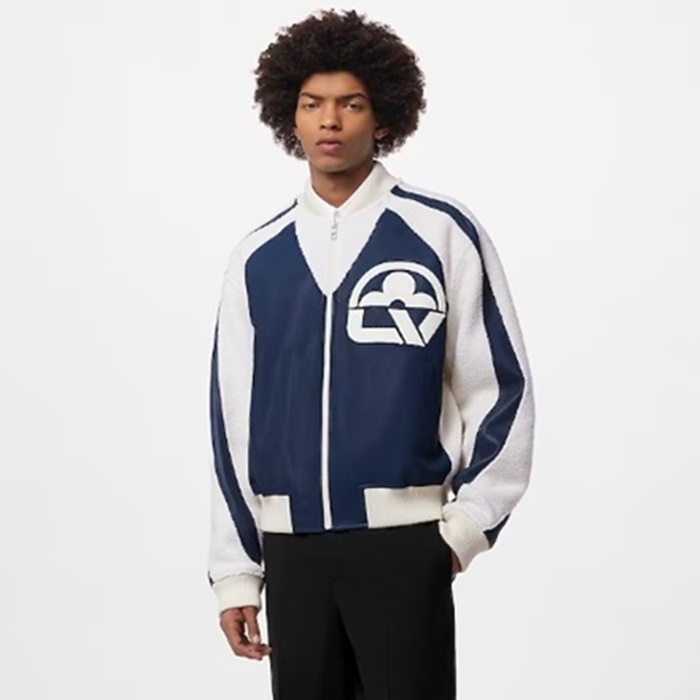 ルイヴィトンメンズネイビージャケットv2089