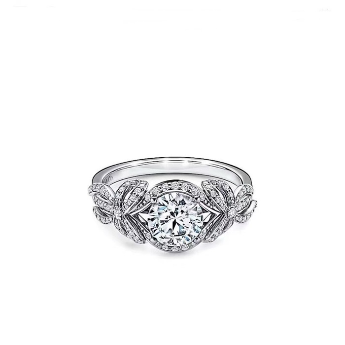 ティファニーレディースホワイトゴールドリングc929