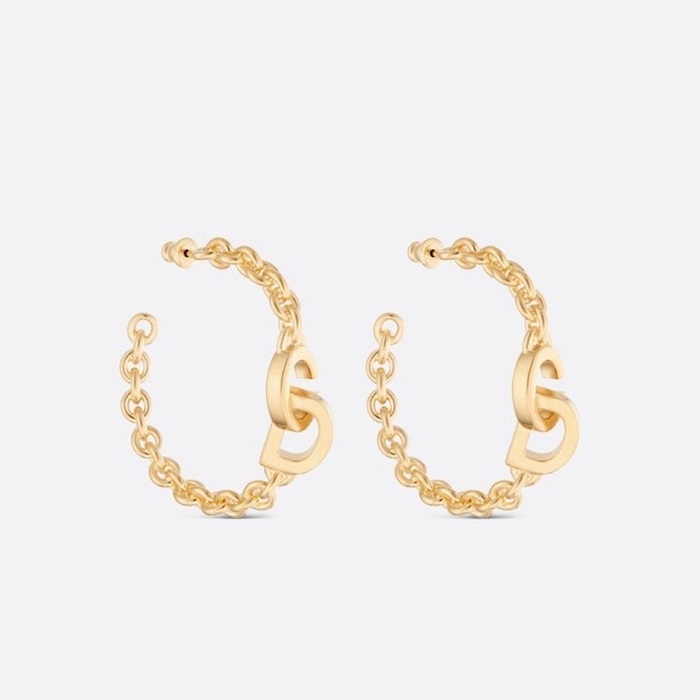 ディオールレディースゴールドピアスc943