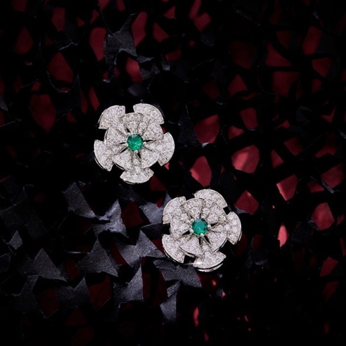 ブルガリレディースローズゴールドピアスc994