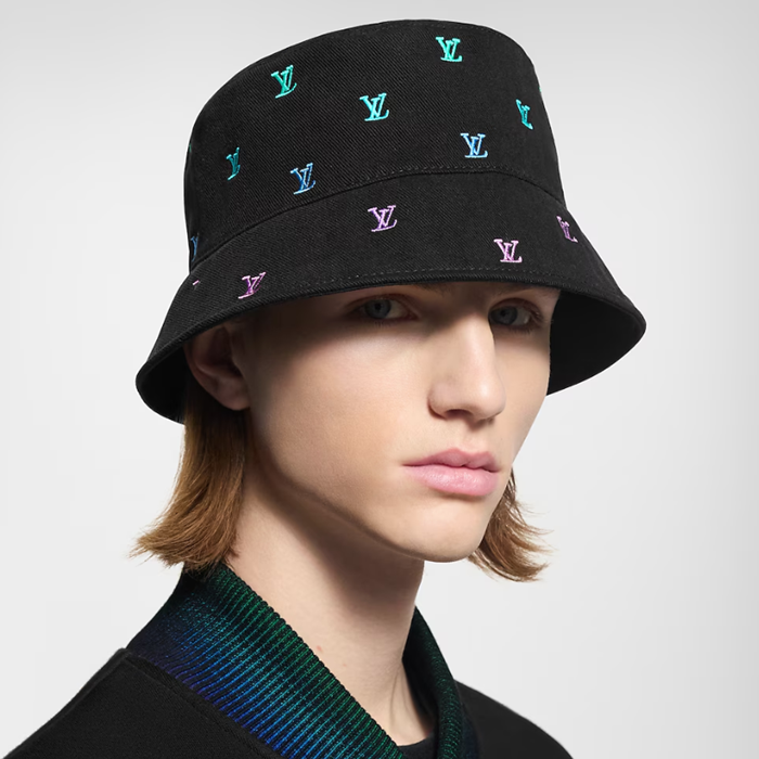 ルイヴィトンユニセックスモノグラムリバーシブルエッセンシャル両面バケットv18