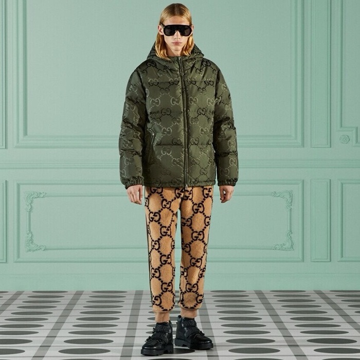 グッチメンズカジュアルベージュパンツu1169