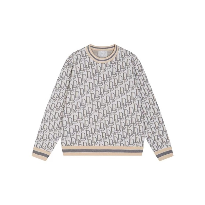 ディオールメンズグレークルーネックニットi899