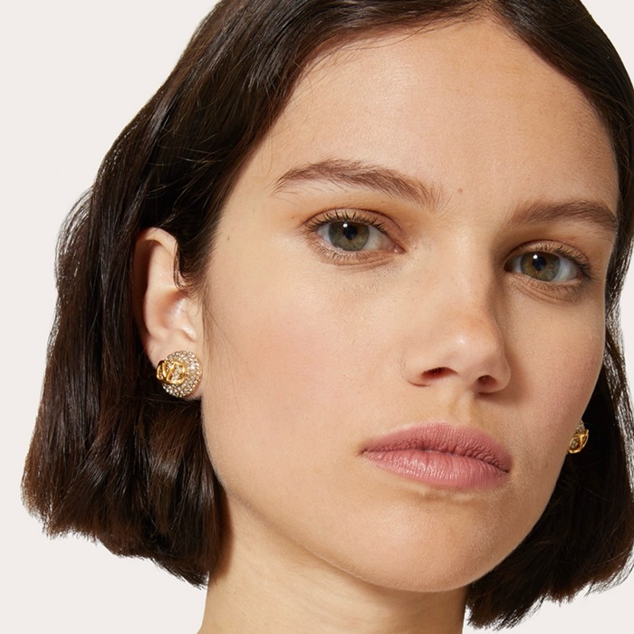 ヴァレンティノレディースゴールドピアスc1088