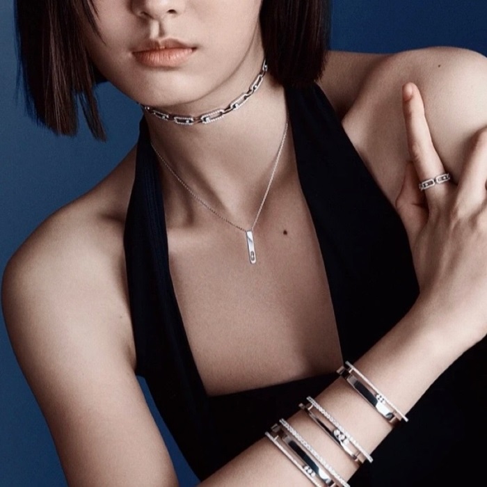 メシカレディースゴールドネックレスc1101