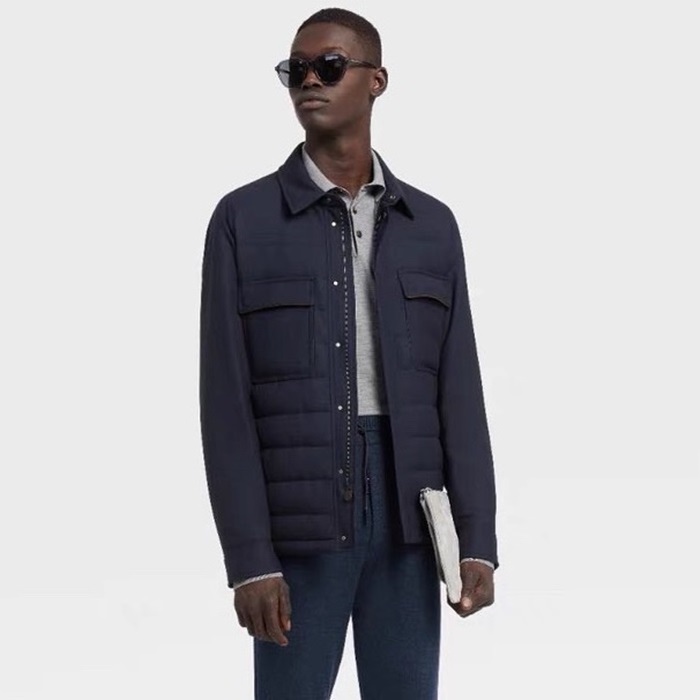 エルメネジルドゼニアメンズダウンジャケットl77