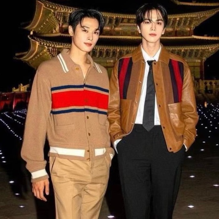 グッチメンズキャメルポロニットl79