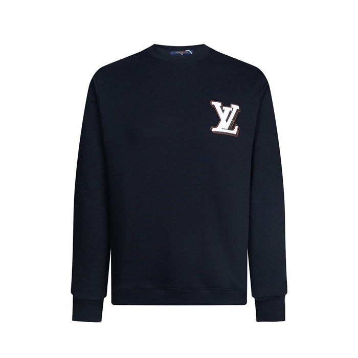 ルイヴィトンメンズブラックスウェットシャツl85