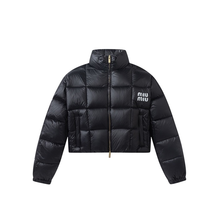 ミュウミュウレディースブラックパディングl106