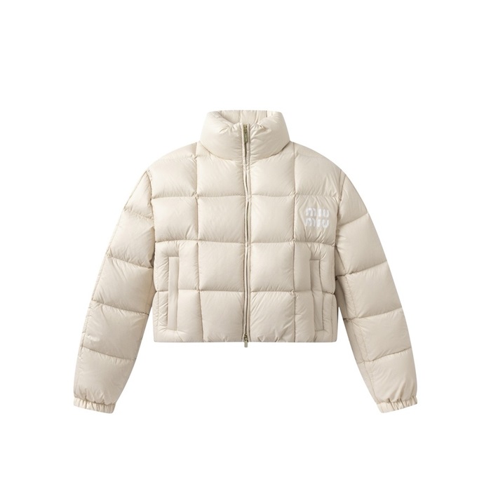 ミュウミュウレディースアイボリーパディングl107