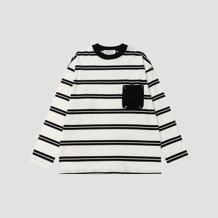 メゾンマルジェラメンズホワイトスウェットシャツl115