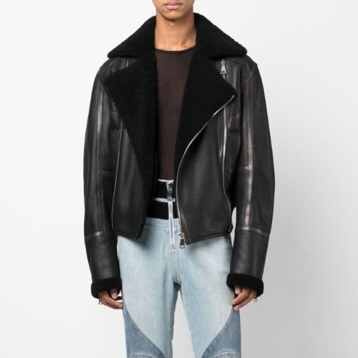 バルマンメンズブラックジャケットl124