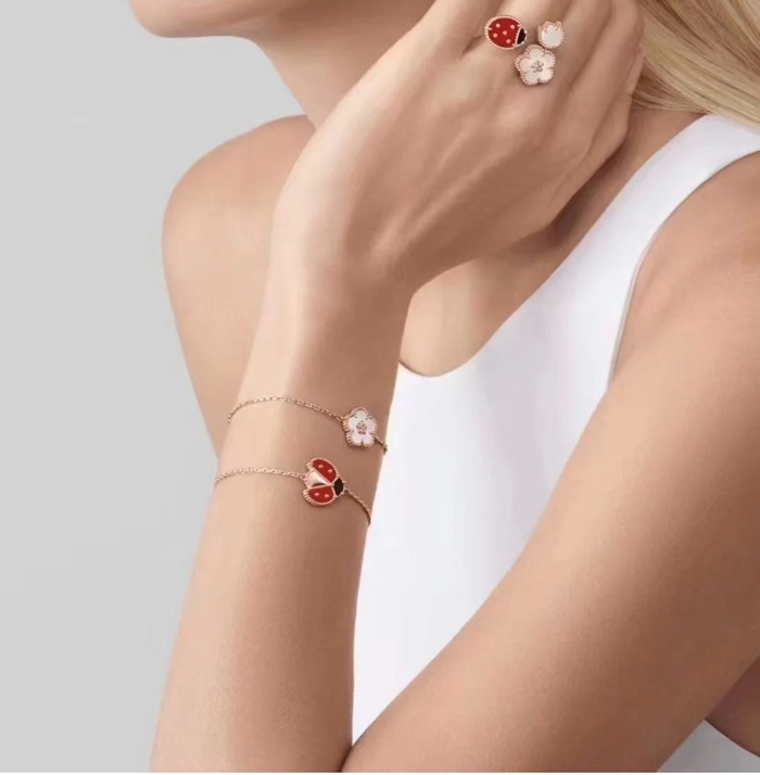 ヴァンクリーフ＆アーペルレディースイエローゴールドブレスレットc1163