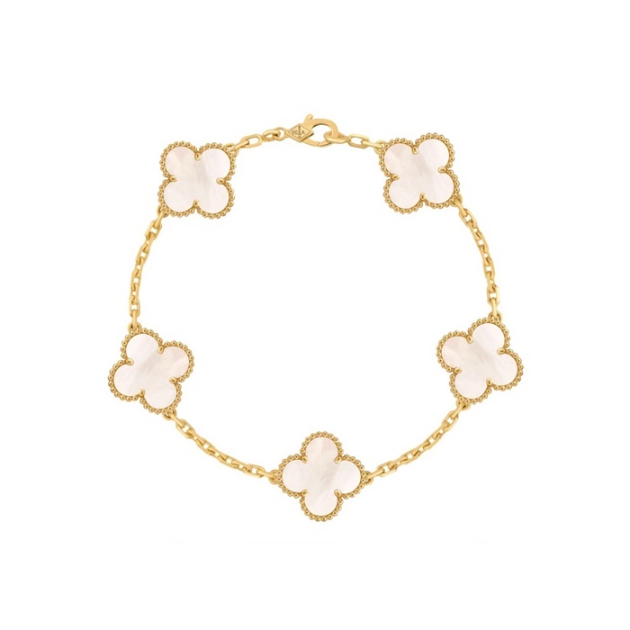 ヴァンクリーフ＆アーペルレディースイエローゴールドブレスレットc1211