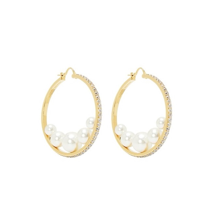 ミュウミュウレディースゴールドピアスc1259