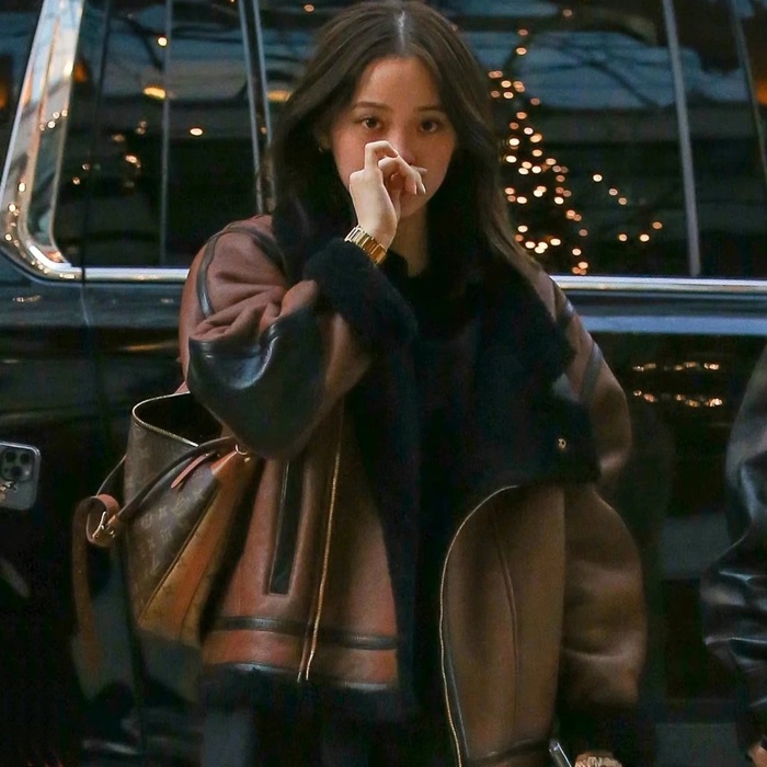 ルイヴィトンユニセックスレッドレザージャケットl129