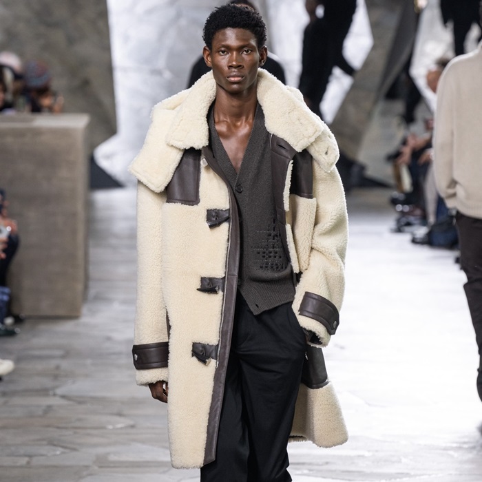 エルメスメンズホワイトレザージャケットl130