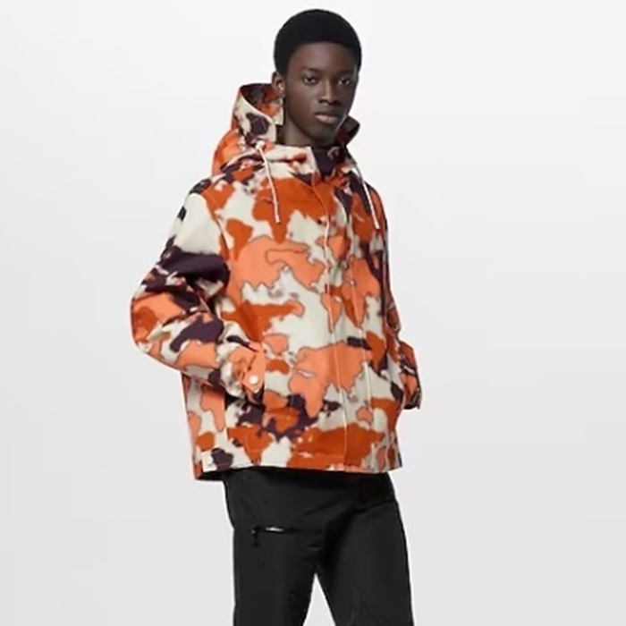 ルイヴィトンメンズオレンジジャケットl135