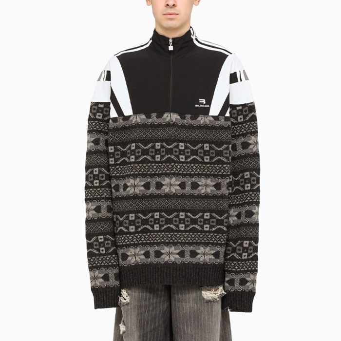 バレンシアガメンズブラックニットl136