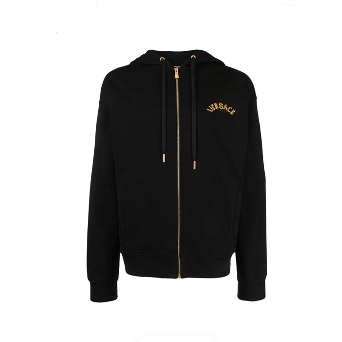 ヴェルサーチェメンズメデューサブラックフーディl148