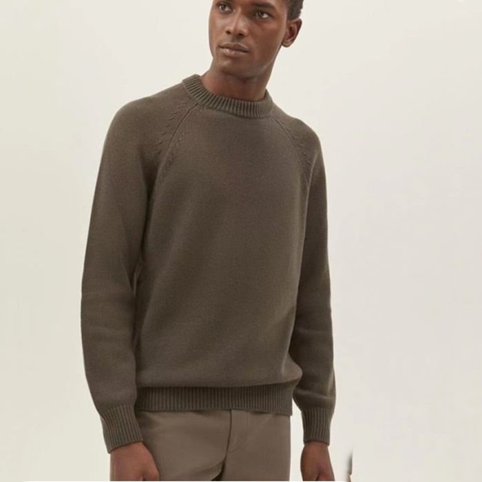 ロロピアーナメンズキャメルセーターp40