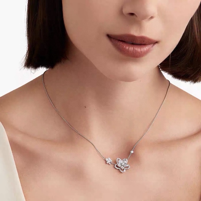 グラフ女性ゴールドネックレスc1315