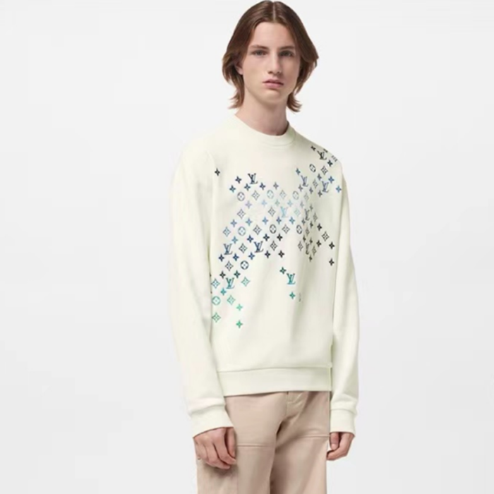 ルイヴィトンメンズホワイトスウェットシャツv2094