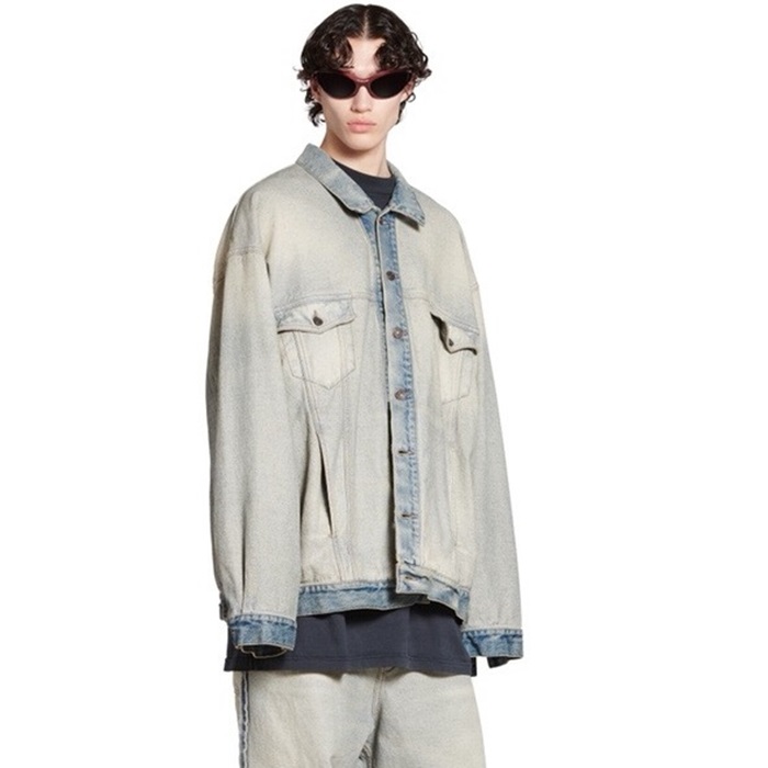 バレンシアガメンズブルージャケットc03