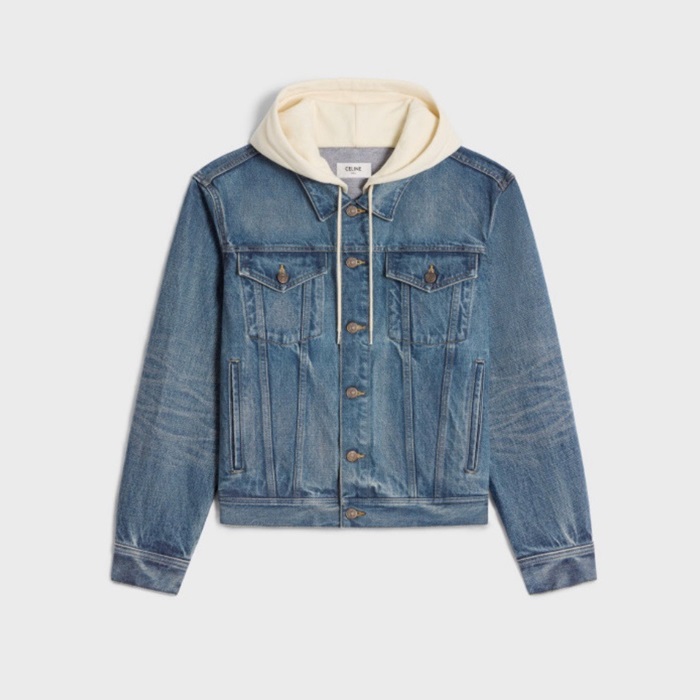 セリーヌユニセックスブルージャケットc08