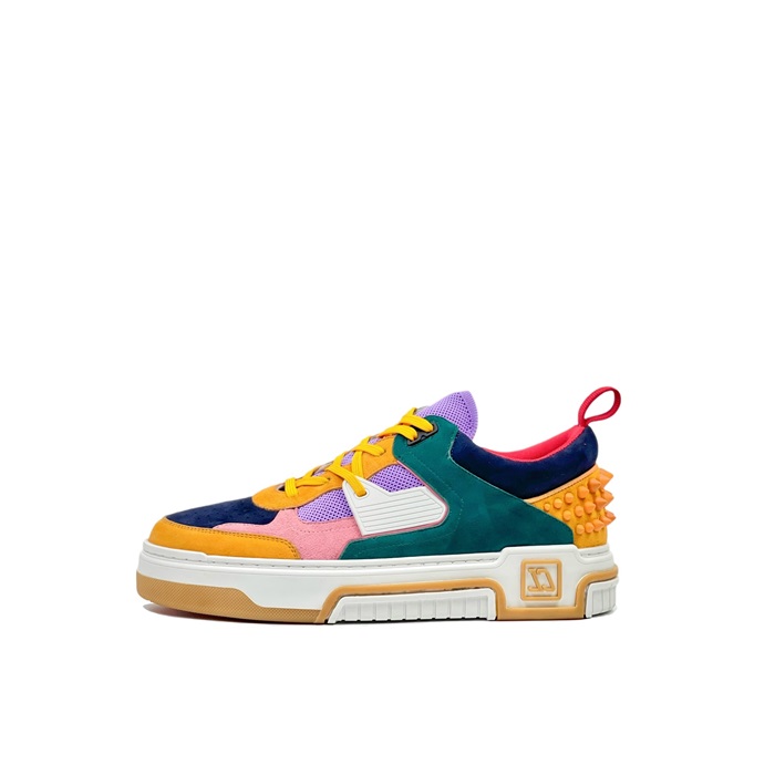 クリスチャンルブタンメンズグリーンスニーカーs02