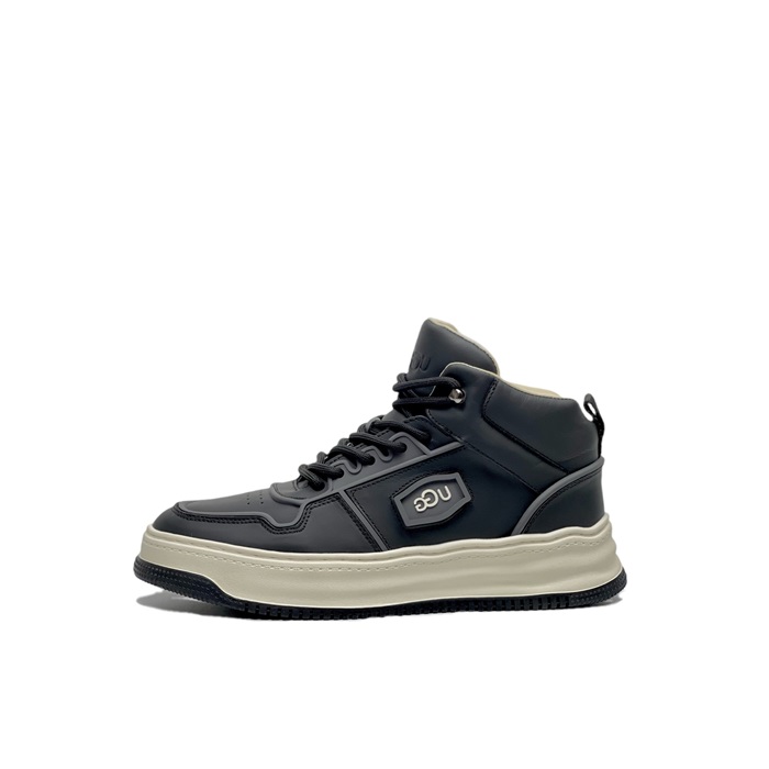 アグメンズブラックハイトップスニーカーs06