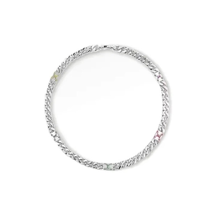 ルイヴィトンユニセックスゴールドネックレスc1344