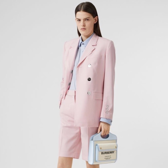 バーバリーレディースブルートートバッグb28