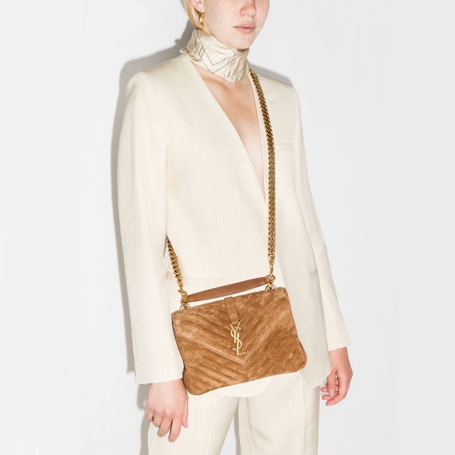 サンローランレディースオレンジカレッジバッグb132