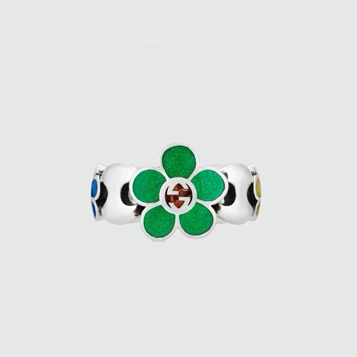 グッチレディースホワイトリングc1400