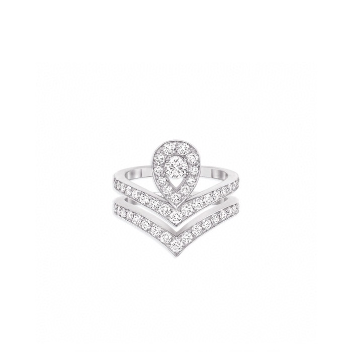 ショーメレディースホワイトゴールドリングc1419