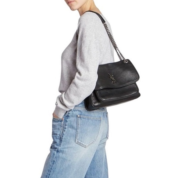 サンローランレディースブラックニキb163