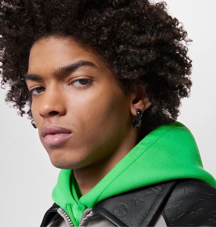 ルイヴィトンメンズゴールドピアスc1516