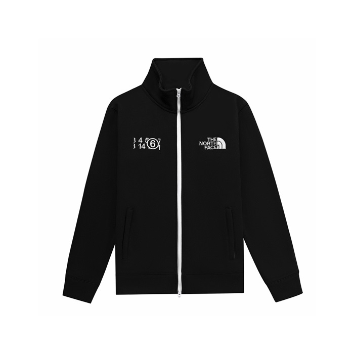 メゾンマルジェラメンズブラックジップアップスウェットシャツc82